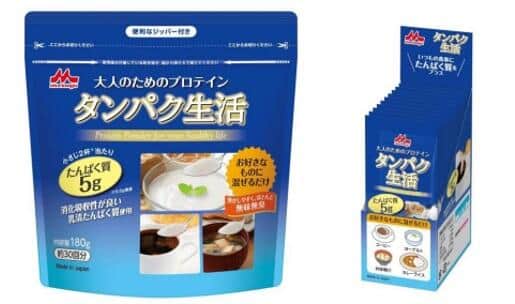 無味無臭のプロテイン粉末　森永乳業から「タンパク生活」