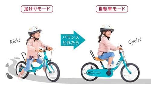 最長5年、長く乗れる幼児用自転車