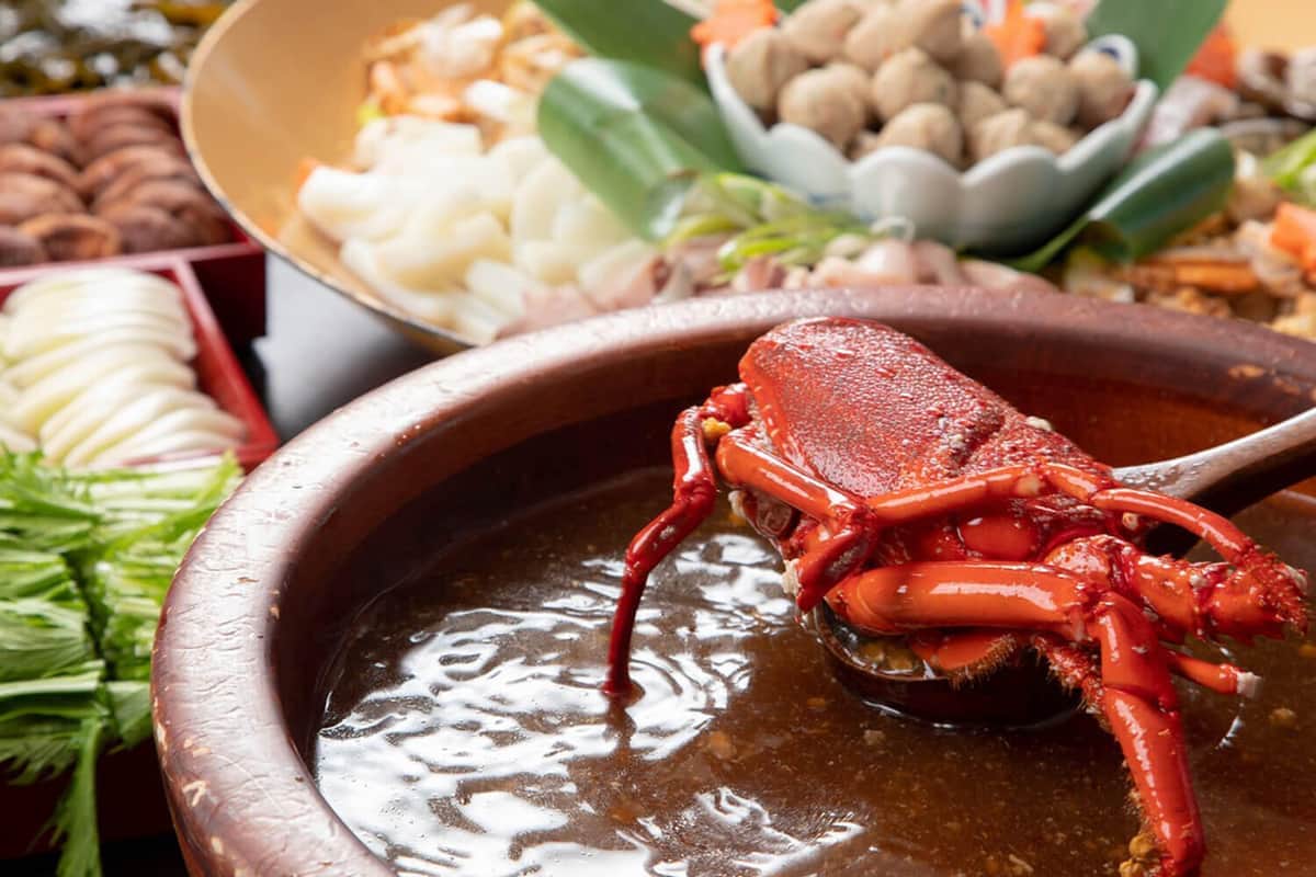 伊勢海老漁師鍋（4人前セット）：鳥羽グランドホテル