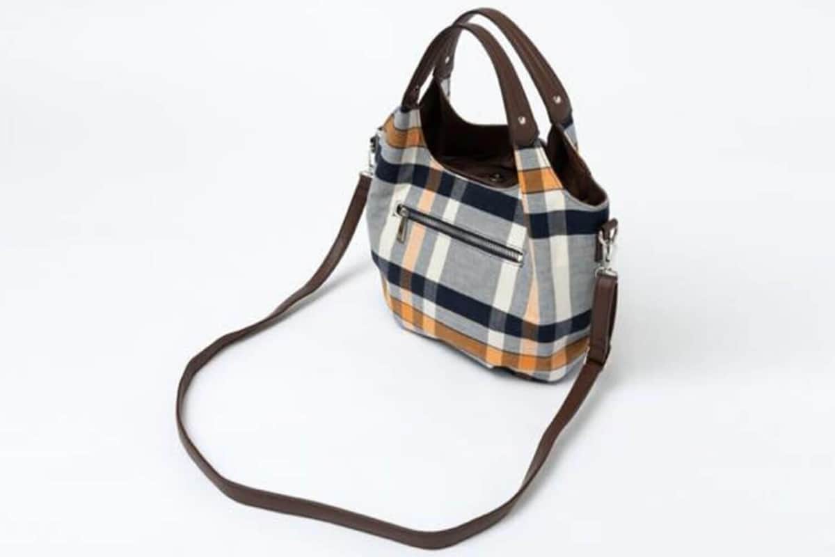 伊勢木綿繰手トート：臼井織布