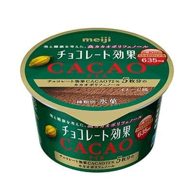 「明治 チョコレート効果」がアイスに　チョコ5枚分のカカオポリフェノール配合