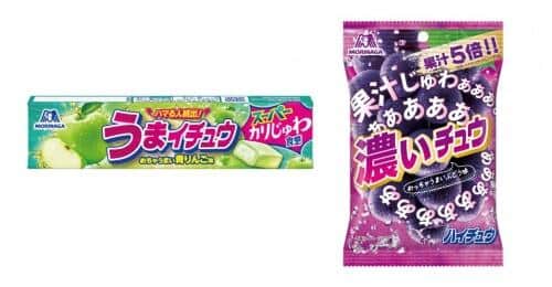 森永「ハイチュウ」から　「うまイチュウ」「濃いチュウ」「すッパイチュウ」