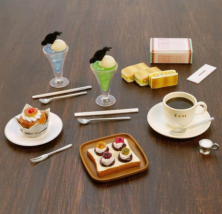 愛知・岐阜の純喫茶の看板メニュー　全5種のミニフィギュアに