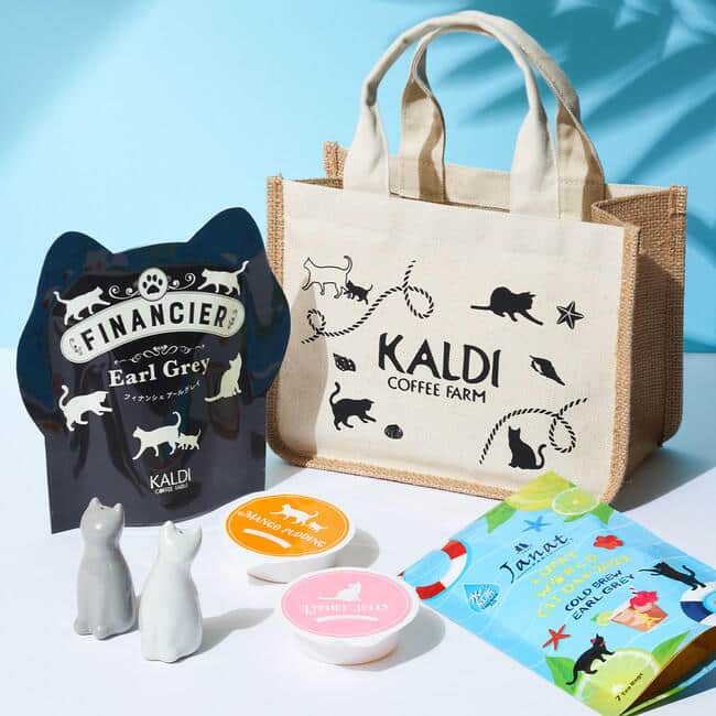 カルディ「ネコバッグ」「ニャンコーヒードリップセット」　限定アイテム