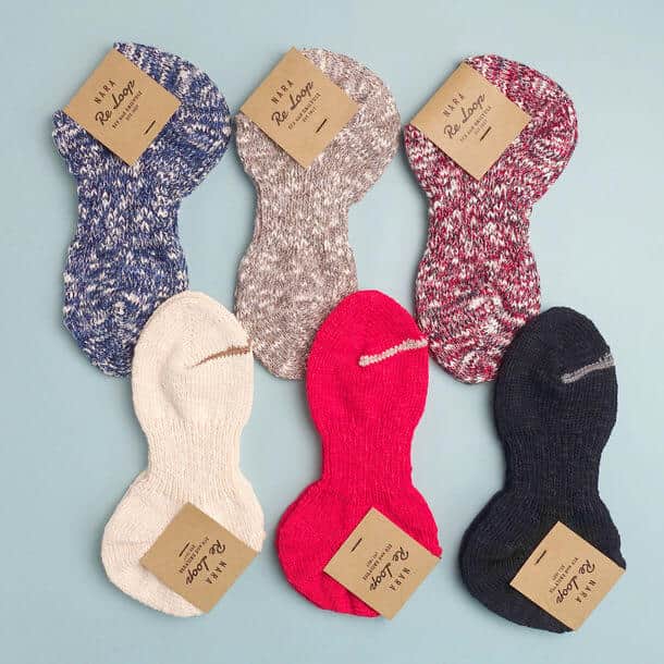 くるぶし丈のソックス「SLUBMIX アンクレット」