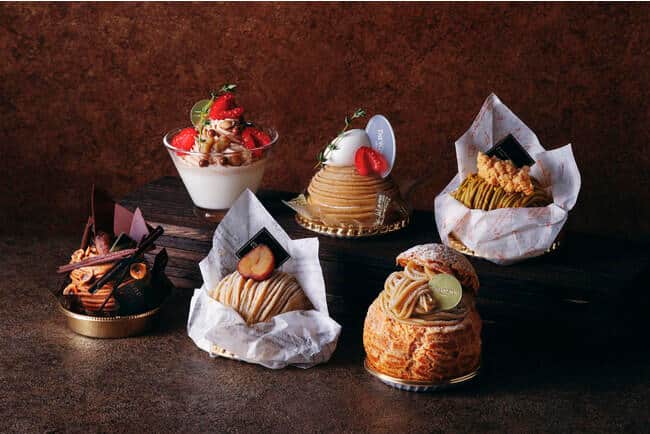 様々な素材と組み合わせた6つのモンブラン　ウェスティンホテル東京