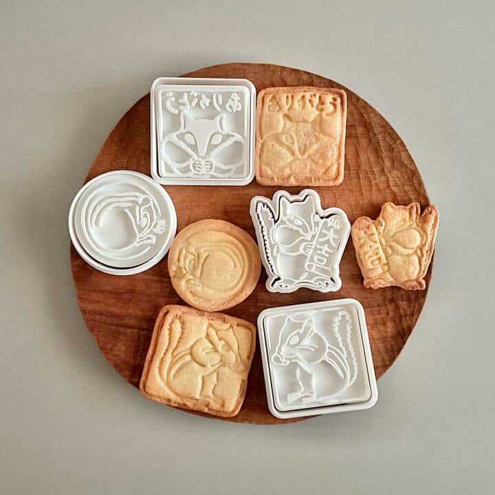 植物由来プラスチック製の「しまりすクッキー型」