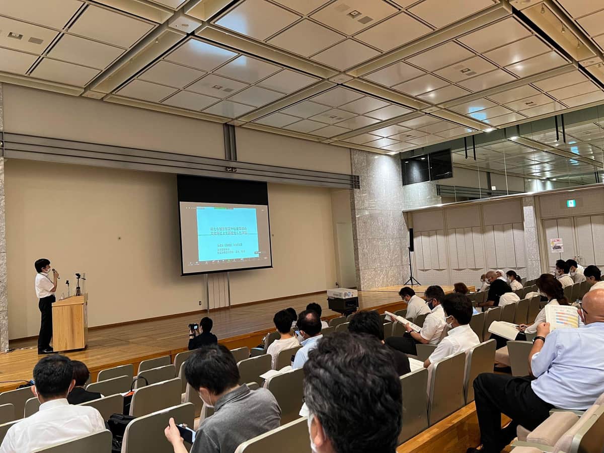 「防災トイレフォーラム2022」発表会場の様子