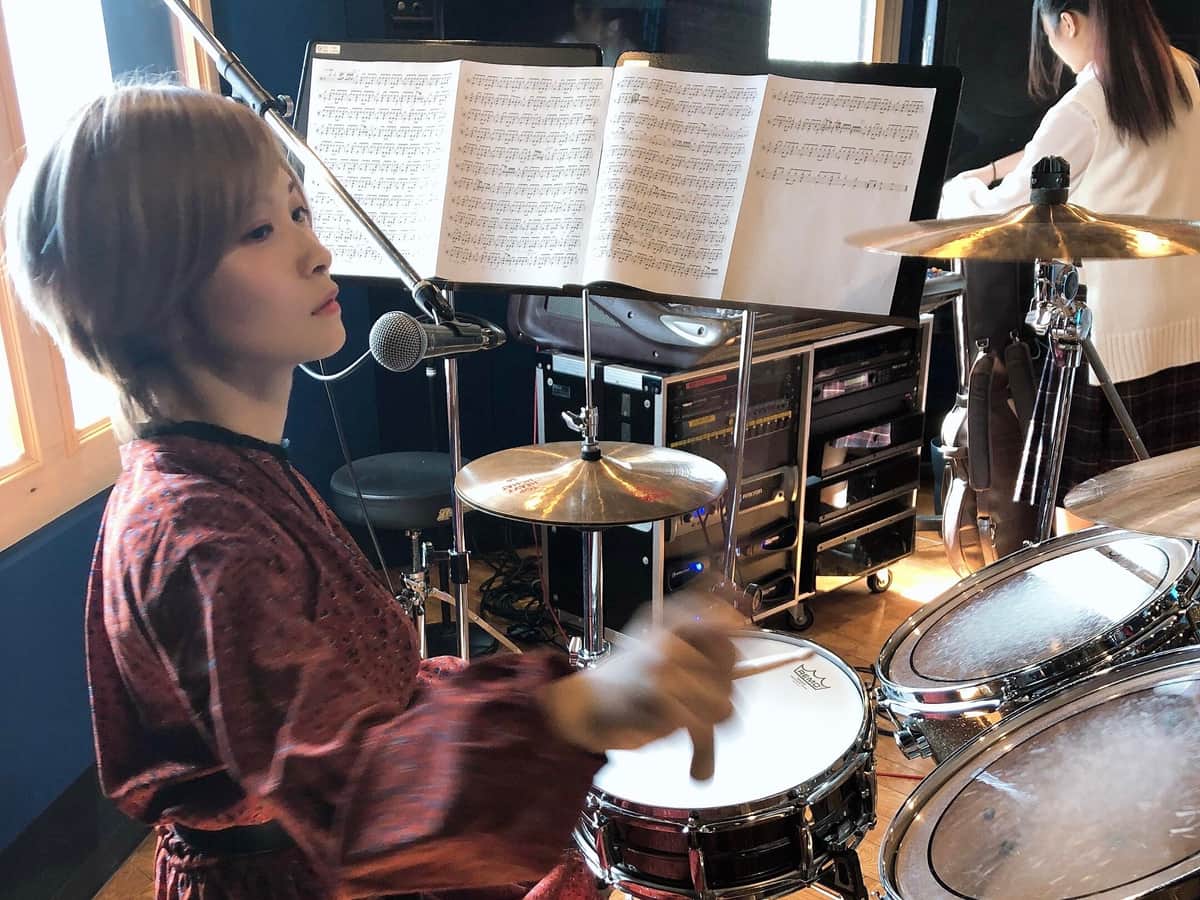 フリーになって声優仲間と始めたバンド活動の写真（2020年撮影）