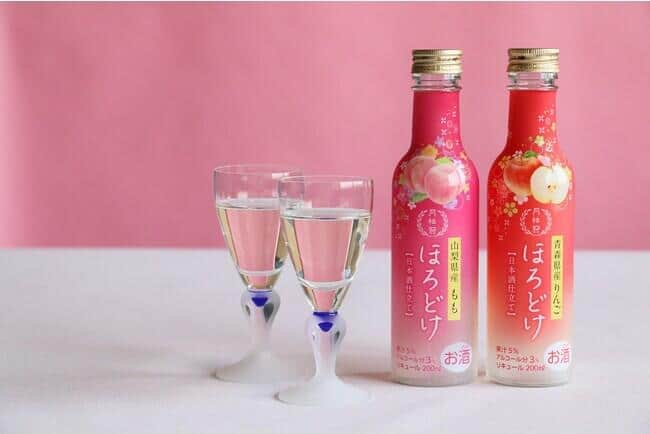 月桂冠「ほろどけ　もも／りんご」　日本酒ベースの果汁入り和風リキュール