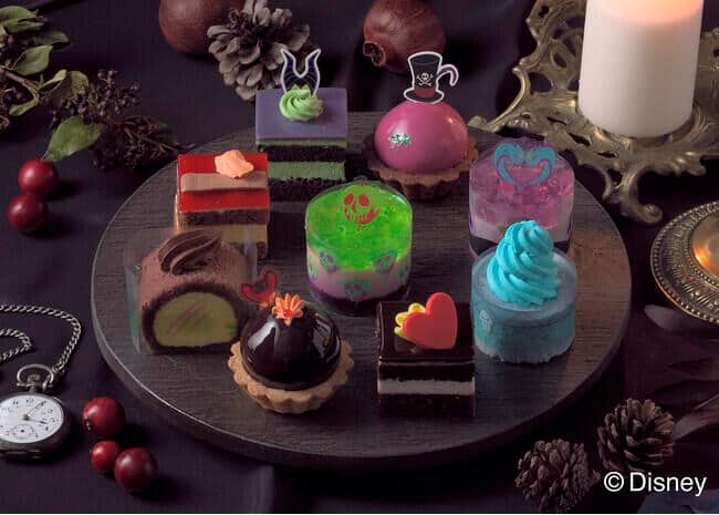 ディズニー「ヴィランズ」の魅力たっぷりプチケーキアソート　銀座コージーコーナー