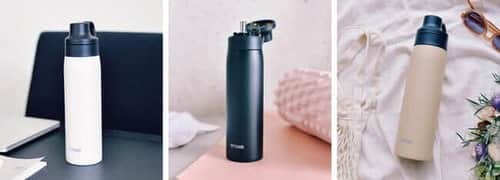 飲む際にボトルを大きく傾ける必要がなく、マスク着用時でも飲みやすい