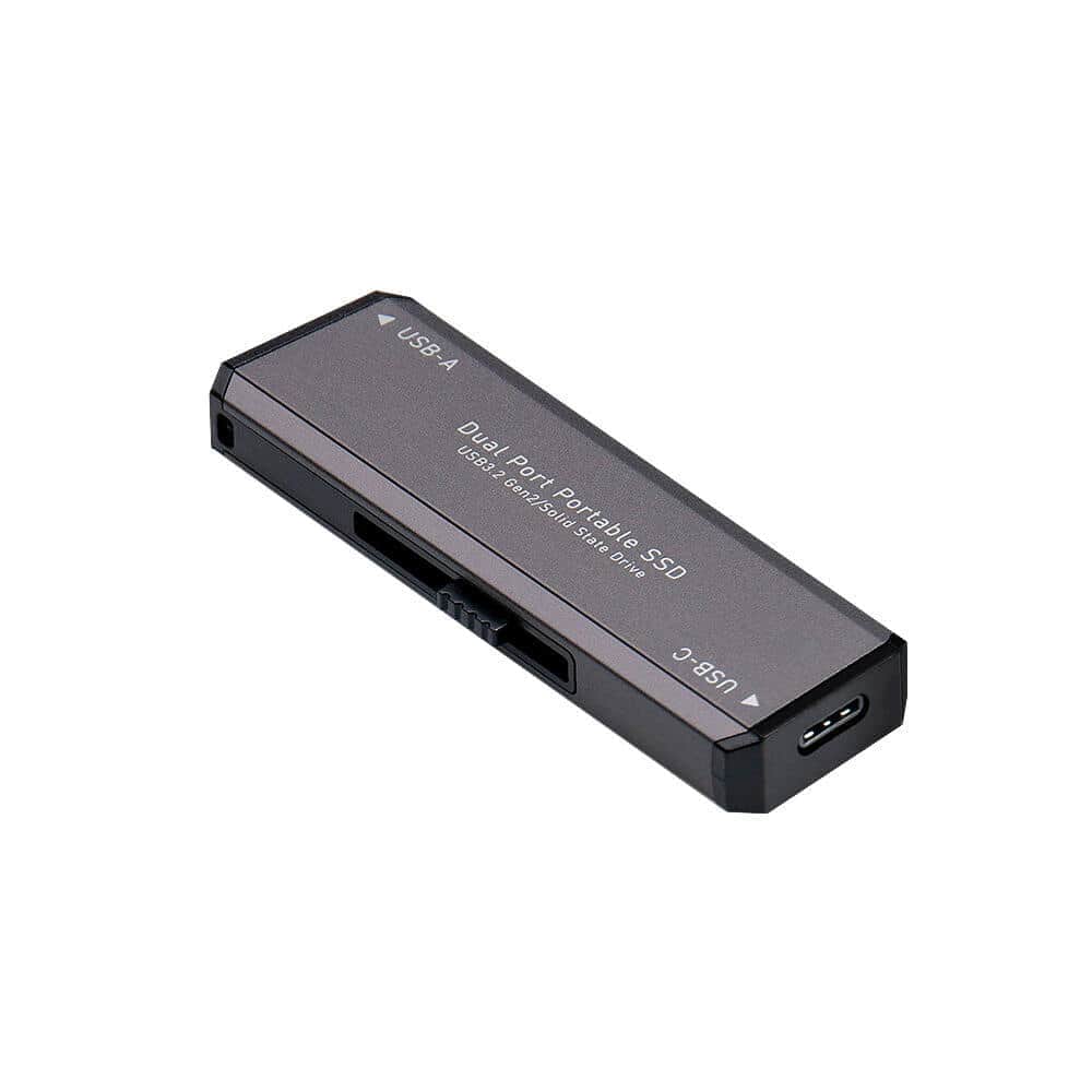 スティック型ポータブルSSD　 USB Type-A＆Cコネクター装備の3モデル