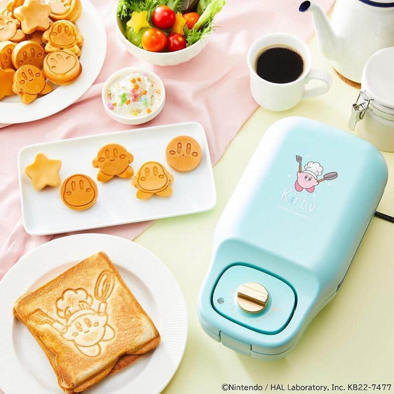「星のカービィ」のホットサンドやミニケーキが作れる　マルチサンドメーカー