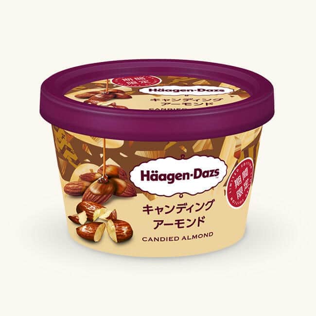 「ハーゲンダッツ　キャンディングアーモンド」　カリカリ食感にやみつき