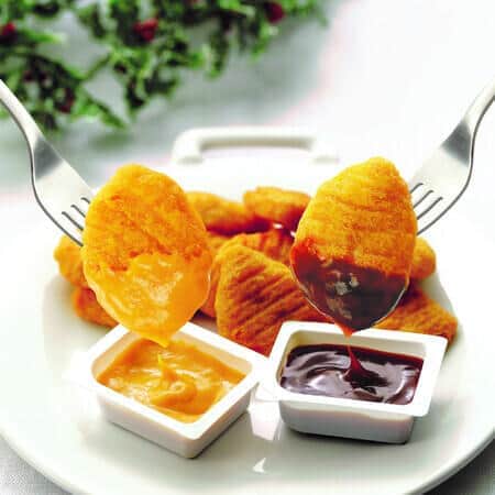 使い切りナゲットソース　「バーベキュー味」と「マスタード味」