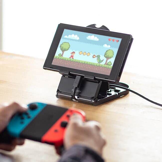 Nintendo Switch対応プレイスタンド　持ち出しやすい折りたたみ式