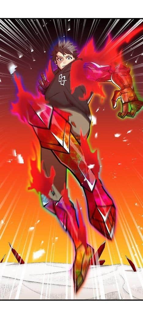 縦スクロール式を生かし、勢いと動きのある表現もできる／「神血の救世主」 (C)江藤俊司/疾狼/3rd Ie/Studio No.9