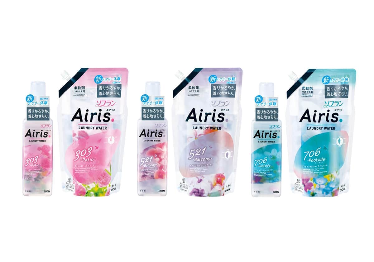 ライオン「ソフラン エアリス」　水のようにピュアで透明な柔軟剤