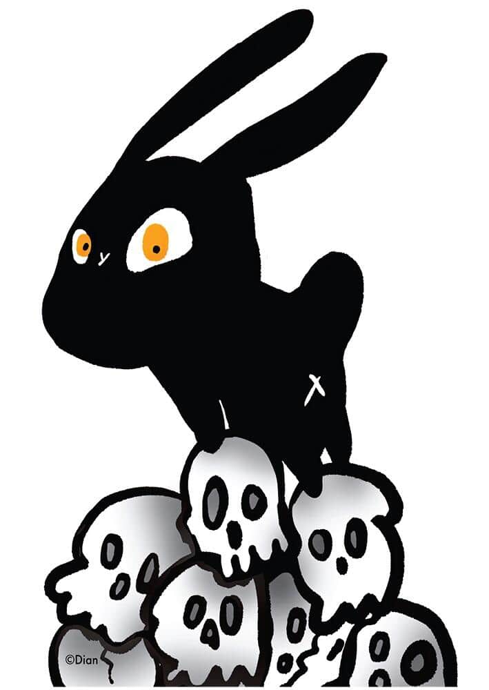 静電場朔（Dian）さんの作品「Tiny Dark Bunny」
