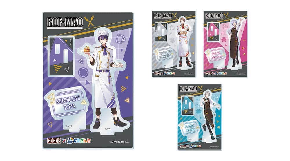 「ROF-MAO」版のココスオリジナルアクリルスタンドパネル　（ゼンショーホールディングスの2023年1月11日付プレスリリースから）