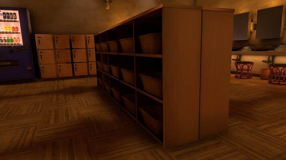 細部の情報量も意識した脱衣所