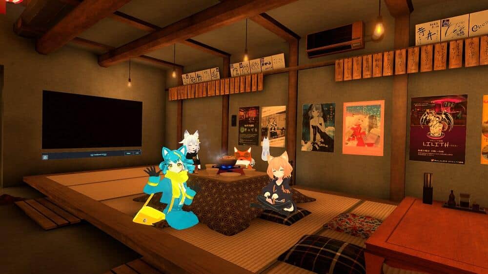 記念撮影　後ろに写っているのはみきねるさんのフレンド　左から「らぼ」さん　「まさし」さん　「てねくす」さんだ