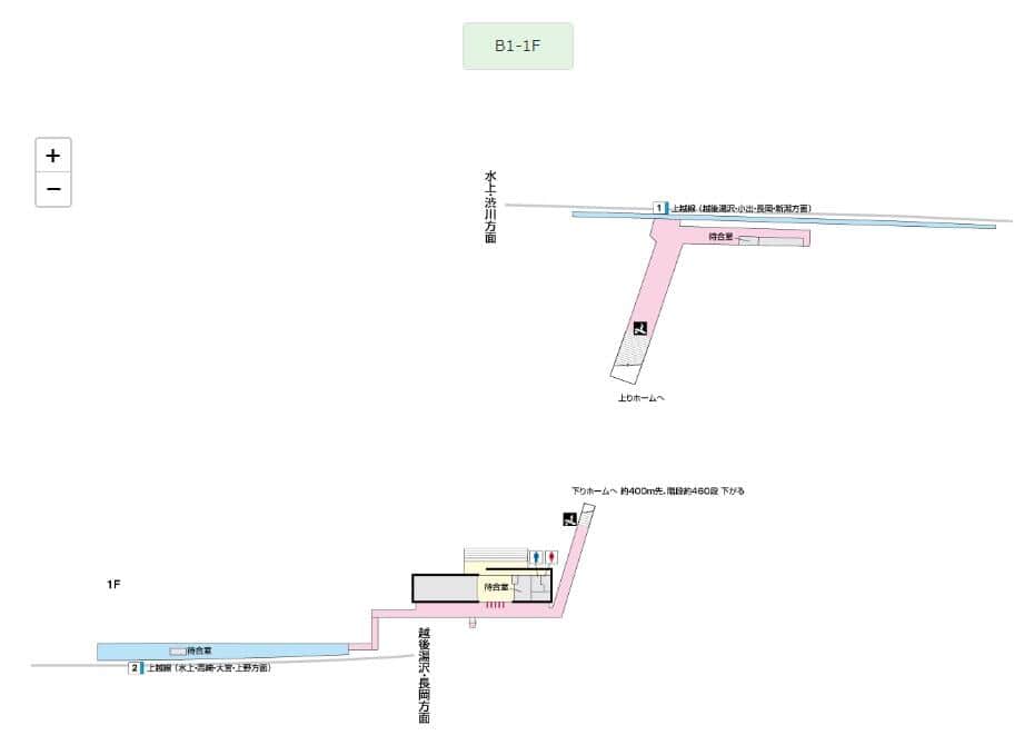 地上にもトイレは設置されている（JR東日本公式サイトから）