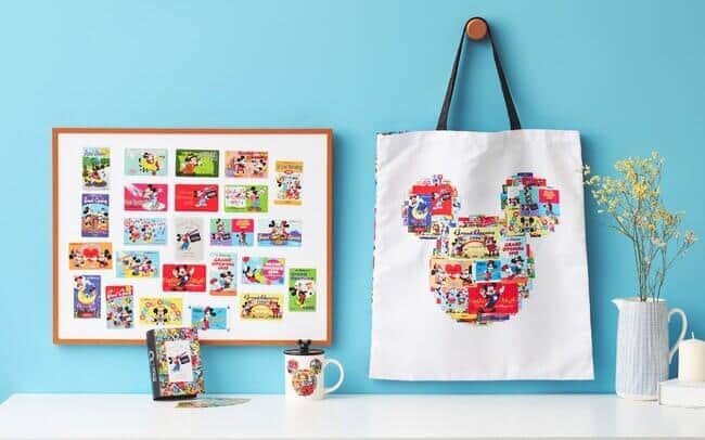 ディズニーストア30周年記念　テレフォンカードの券面アートがモチーフ