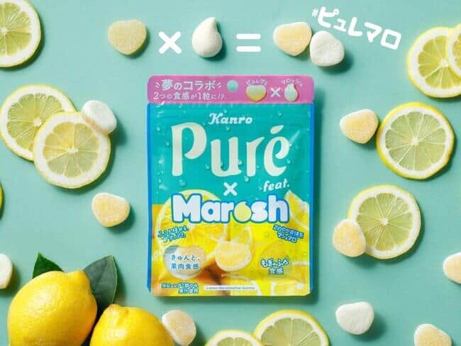 「ピュレグミ×マロッシュ レモン」　果肉食感と「もぎゅふわ」食感がひと粒に
