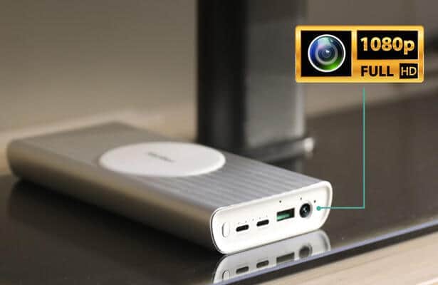 防犯カメラとしても使えるモバイルバッテリー　フルHDカメラ搭載