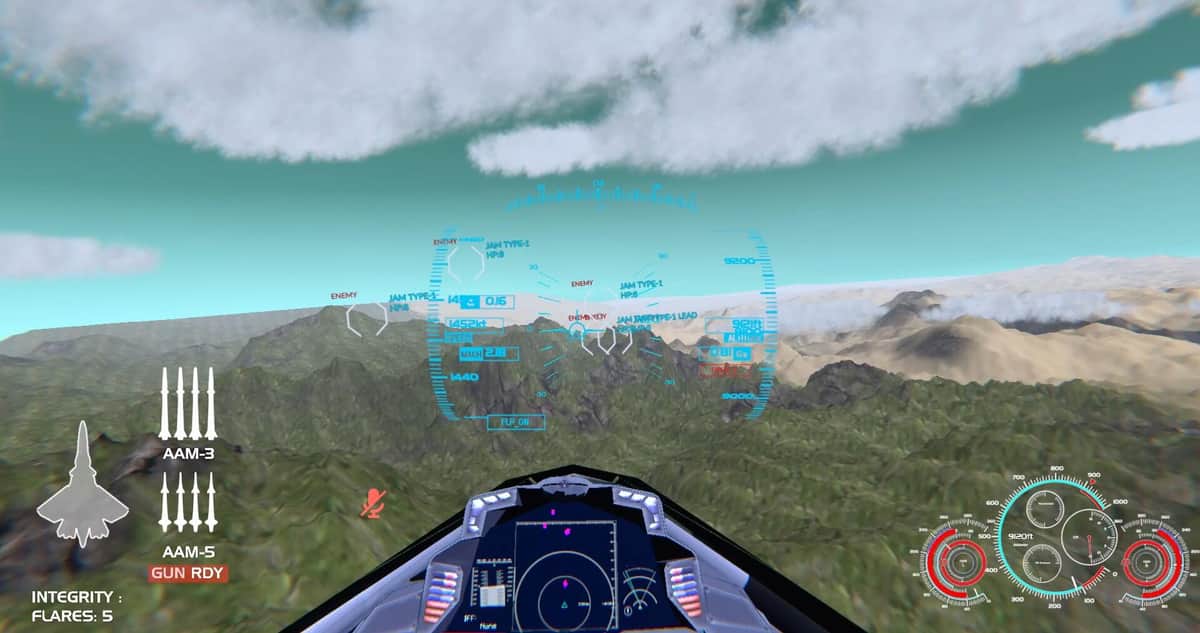 敵5機が出現　戦闘開始