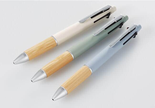 軽やかで美しい竹のペン軸　多機能ペン「ジェットストリーム」
