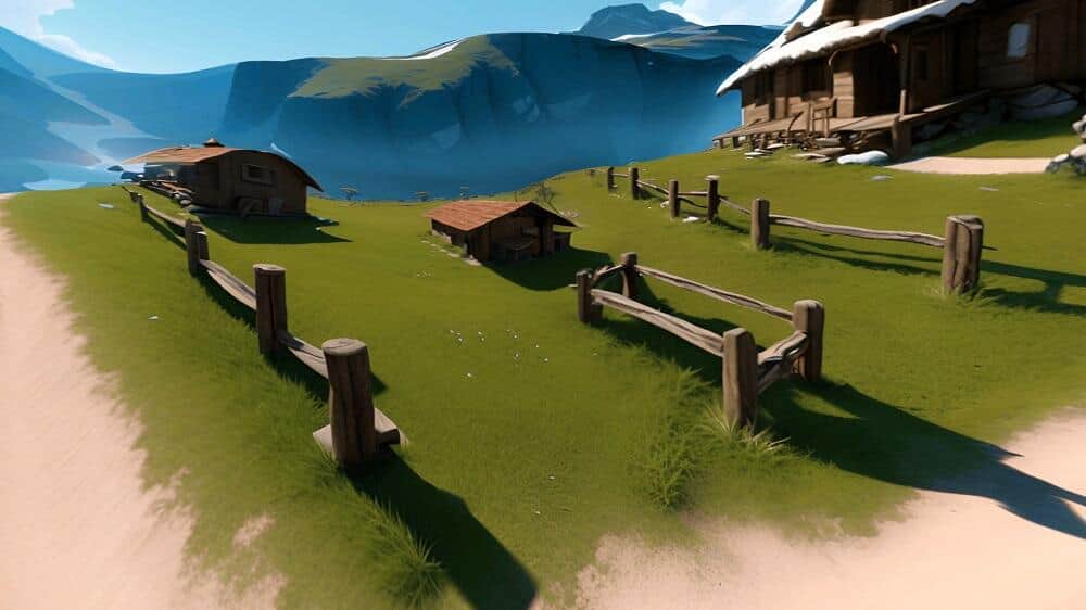 一見立体的な小屋だが…