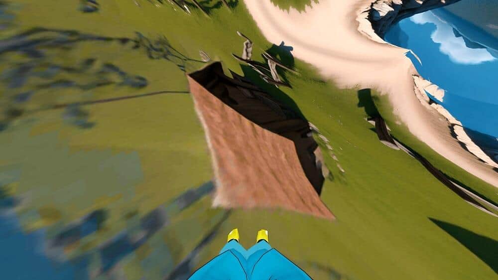 小屋の後ろに立つと、「これただの絵じゃん！」