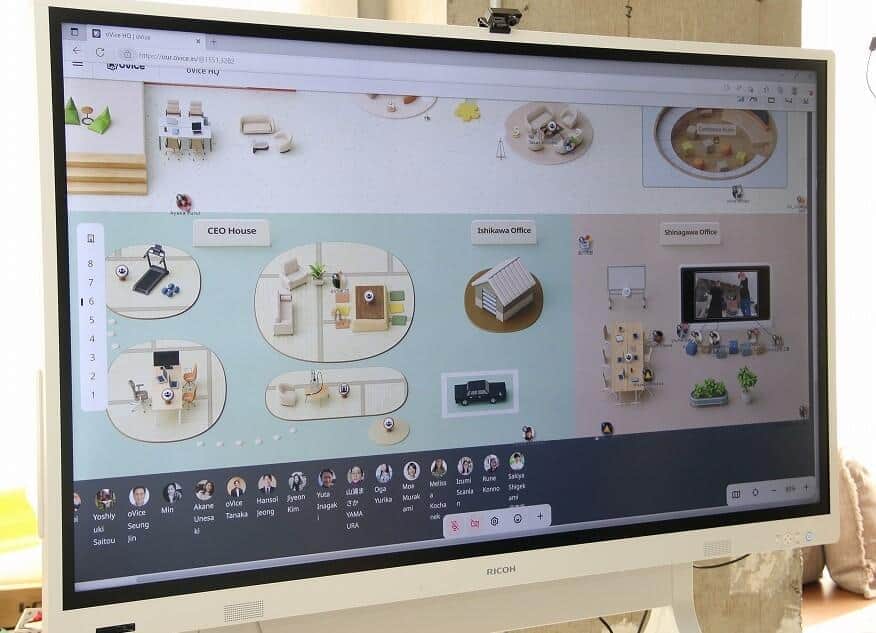 「ovice」を使って現実とバーチャルをつなぐ　「会話がなくても成り立つツール」