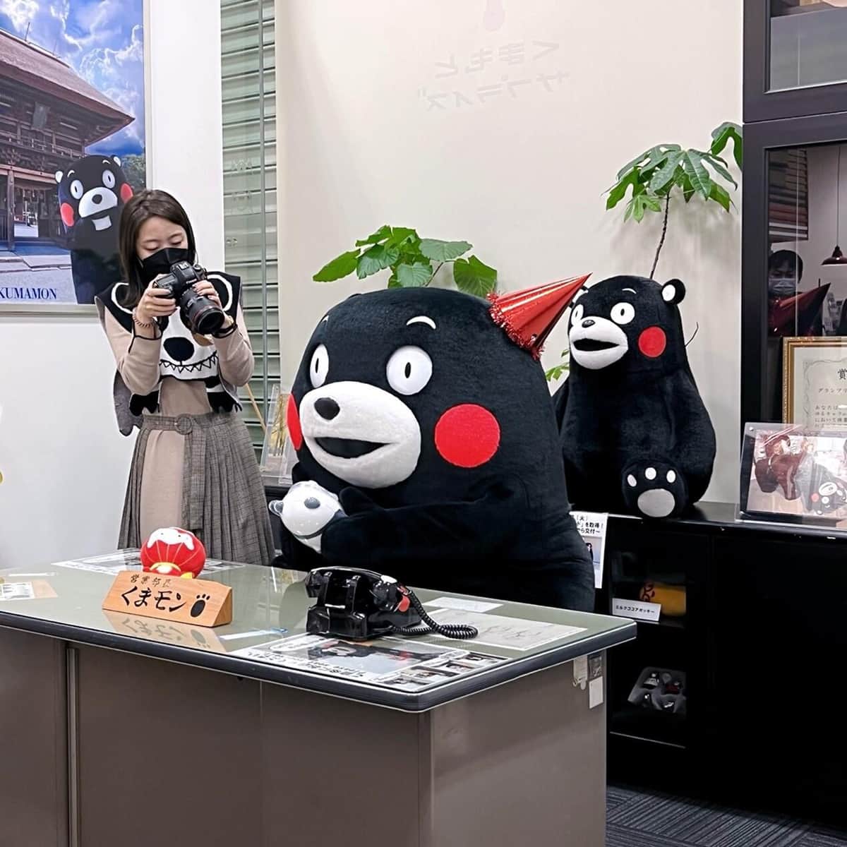 くまモンに、ビンドゥンドゥンとシュエ・ロンロンを送る企画を行った実績も