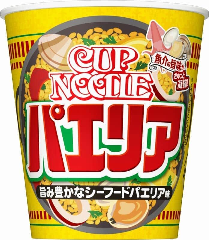 「カップヌードル シーフードパエリア味」　定番スペイン料理をアレンジ