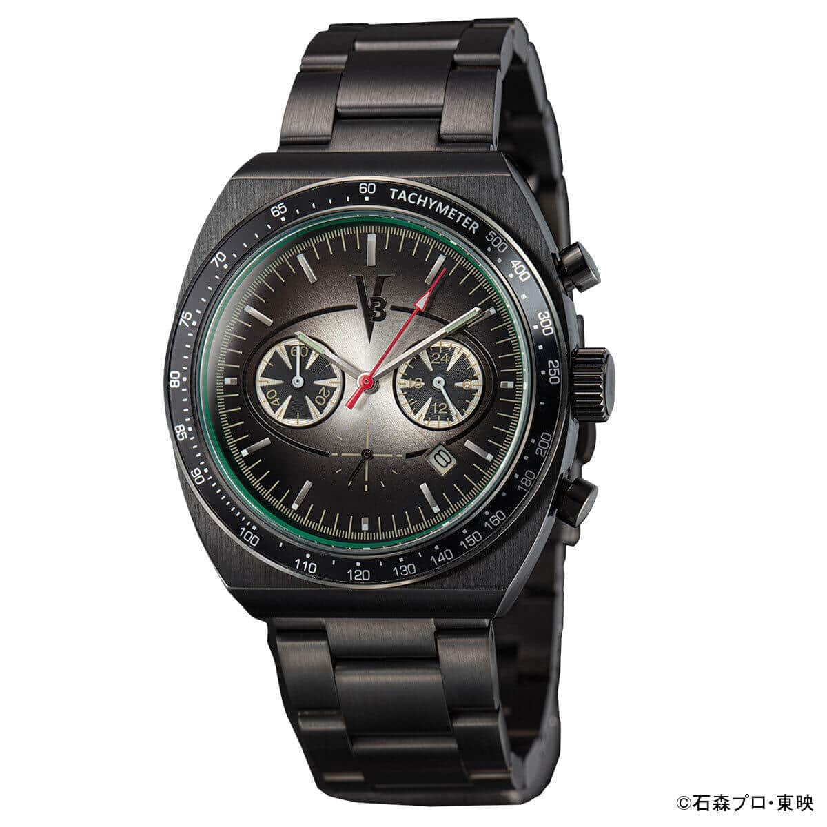 「仮面ライダーV3」生誕50周年記念　クロノグラフ腕時計、1973点限定