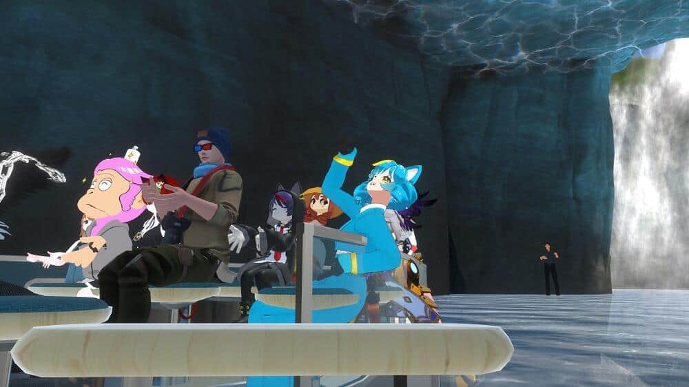 遊園地よろしく水を進むライドに搭乗