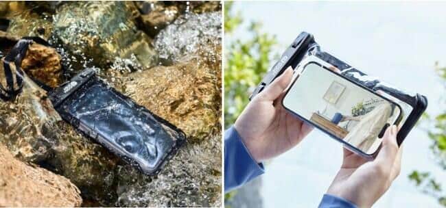 スマホ用防水ケース「AQUA PROOF」6種　風呂や海、雪山とオールシーズンで活躍