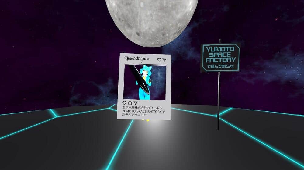 インスタグラムの画面風のフォトスポットも