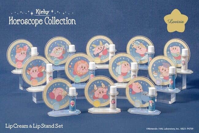 「星のカービィ」が12星座に　リップクリーム＆リップスタンドセット