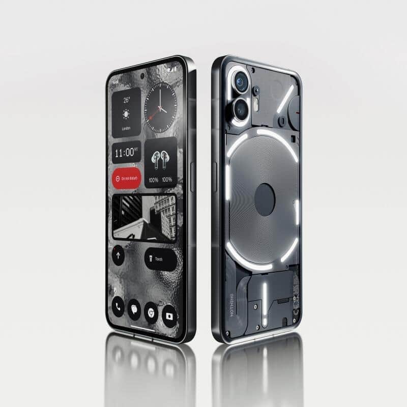 NOTHING第2世代スマホ　光と音で情報を通知「Glyph Interface」が進化