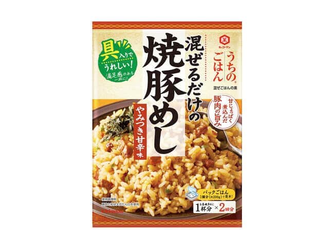 「うちのごはん 混ぜごはんの素」から「焼豚めし」　おにぎり、お弁当にも