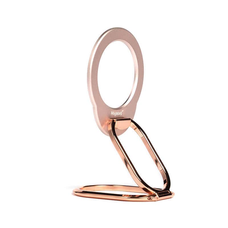 ユニークから「MigMag」　 可動する2軸のアームを備えたスマホリング