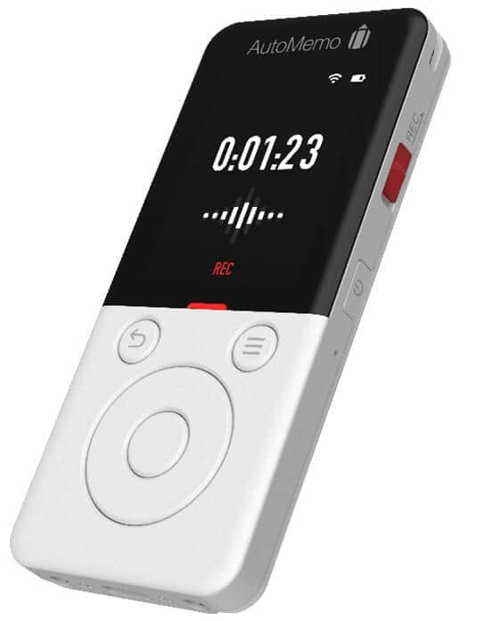 ボイスレコーダー「AutoMemo R」　音声をAIが自動で文字起こし