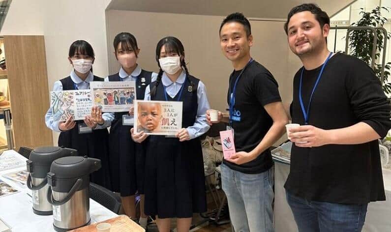 学校との提携の様子（山田さん提供）