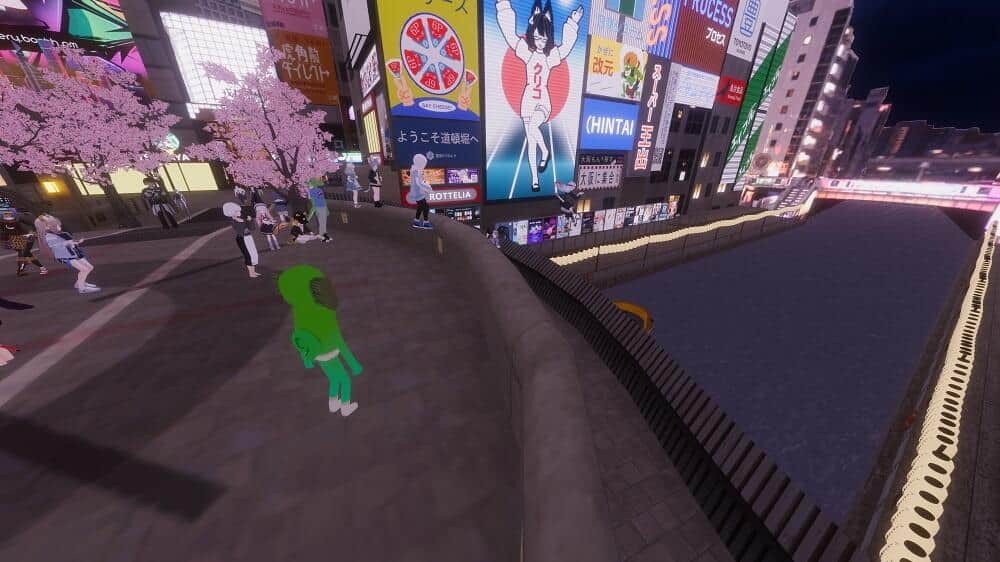 来たそばから川へ飛び込んでいく