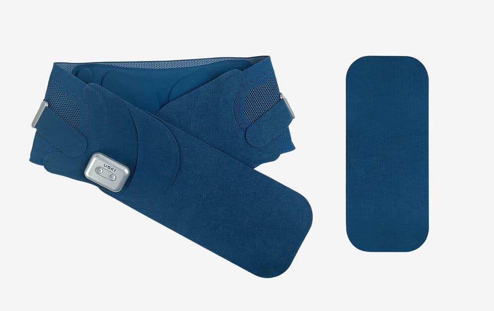 電動腰サポーター「WAISTURELAX」　 腰全体をサポート、温熱と振動でリラックス　